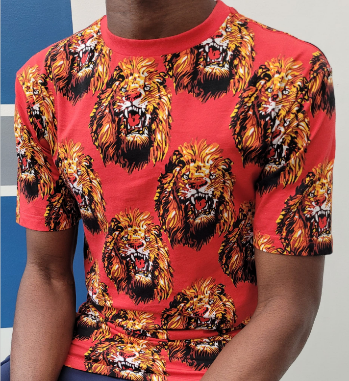 African Isi Agu T-shirt RED