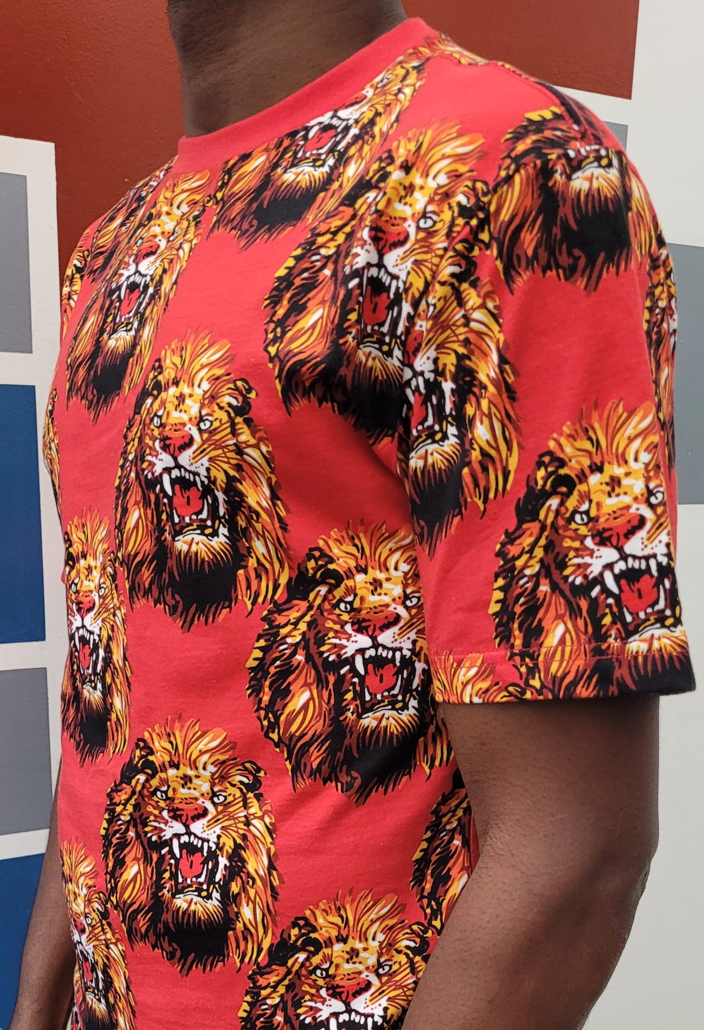 African Isi Agu T-shirt RED