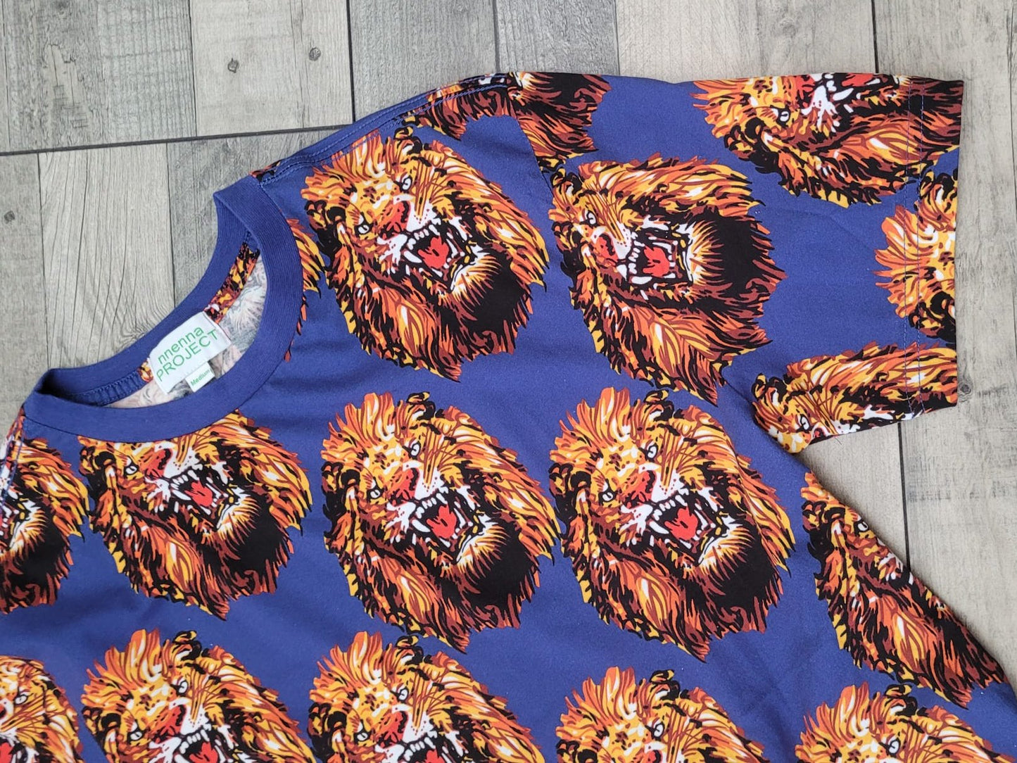 African Isi Agu T-shirt BLUE
